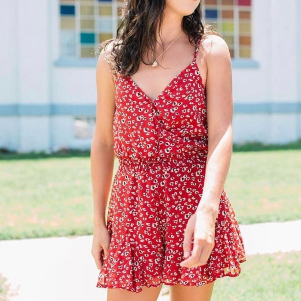 Leopard Print Romper - image 1